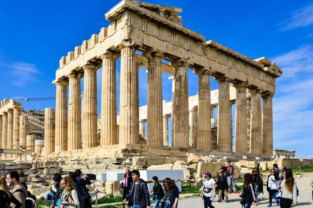 Acropolis Amazing Balcony View 3 Minutes Walking To The Museum Apartment Атина Екстериор снимка